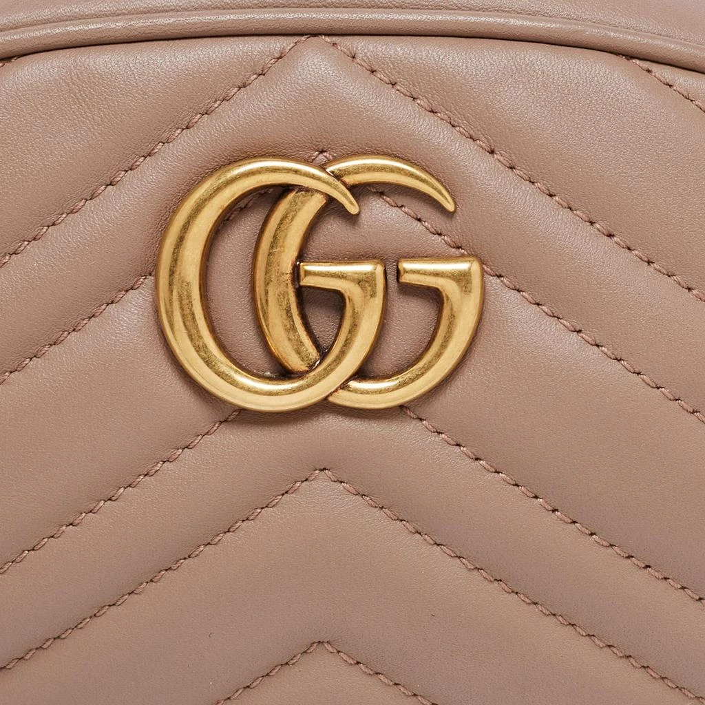 商品Gucci|Gucci Beige Matelasse Leather GG Marmont Belt Bag,价格¥7548,第5张图片详细描述