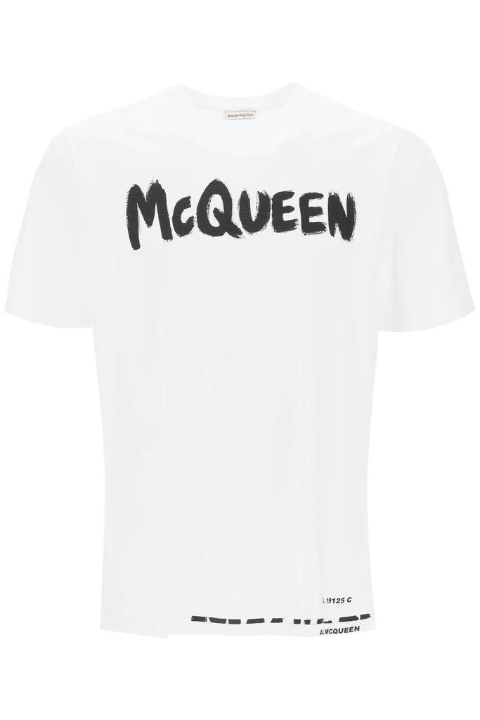 商品Alexander McQueen|McQueen Graffiti T-shirt,价格¥1661,第1张图片
