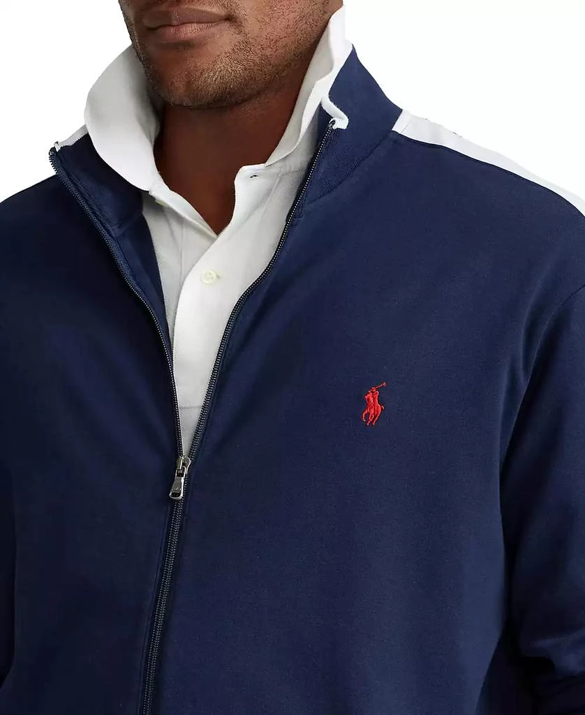 商品Ralph Lauren|Men's Big & Tall Soft Cotton Track Jacket,价格¥360,第4张图片详细描述