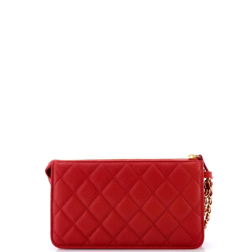 商品[二手商品] Chanel|Polly Pocket Wristlet Pouch Quilted Caviar,价格¥18632,第2张图片详细描述
