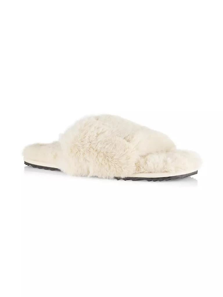 商品Apparis|Diana Faux Fur Open-Toe Slippers,价格¥687,第2张图片详细描述
