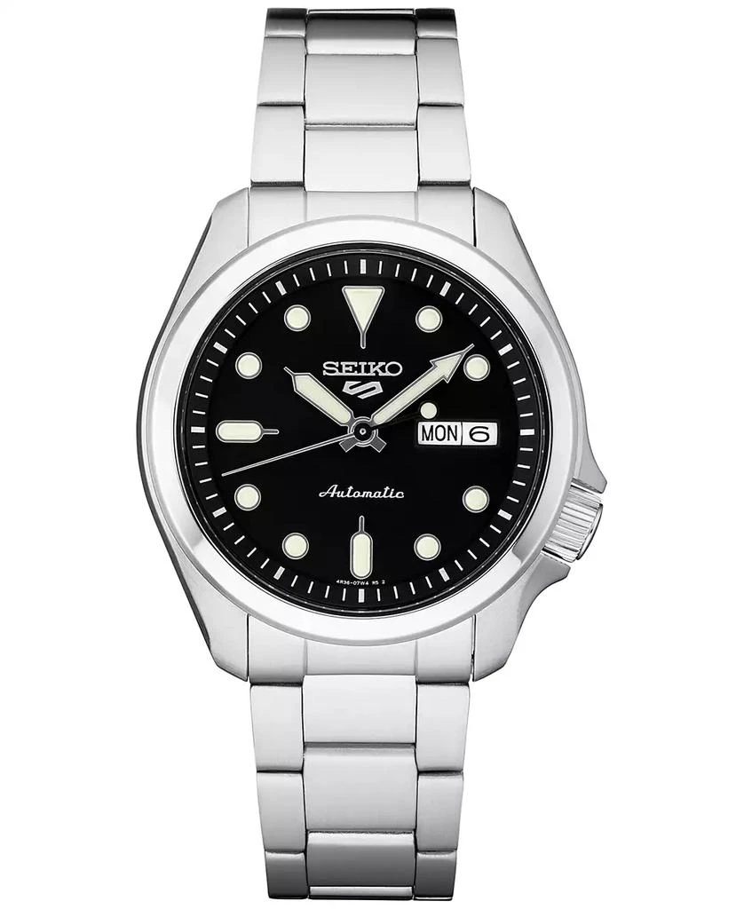 商品Seiko|Men's Automatic 5 Sports Stainless Steel Bracelet Watch 43mm,价格¥2242,第1张图片