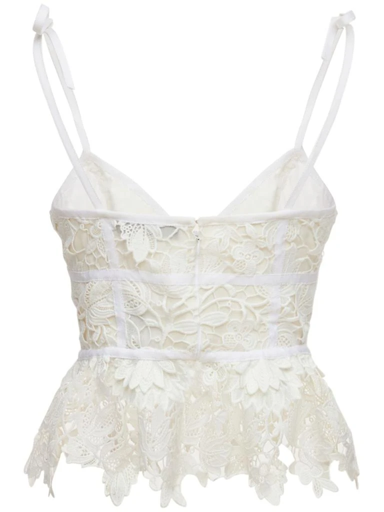 商品PRABAL GURUNG|Cotton Lace Cropped Bustier Top,价格¥1530,第5张图片详细描述