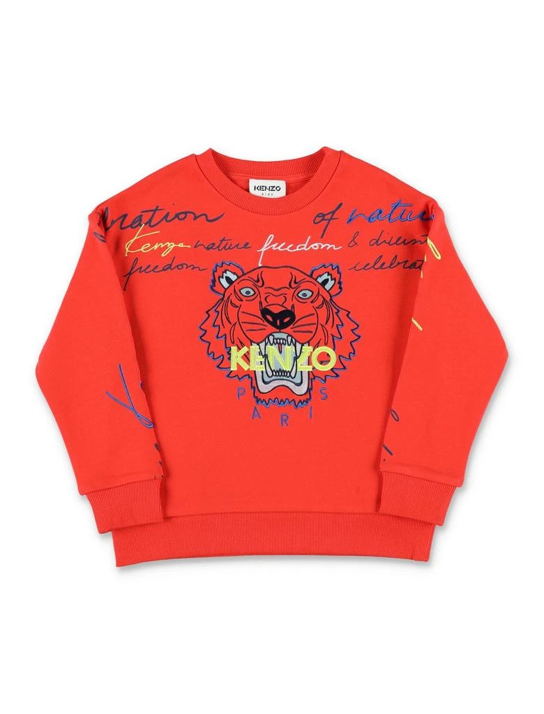 商品Kenzo|Kenzo Kids Tiger Embroidered Crewneck Sweatshirt,价格¥1268,第1张图片