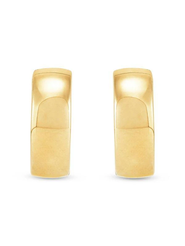 商品Saks Fifth Avenue|14K Yellow Gold Polished Huggie Earrings,价格¥3499,第2张图片详细描述