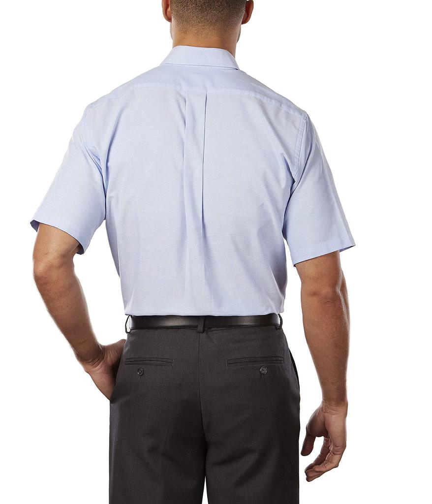 Men's Dress Shirts Short Sleeve Oxford Solid商品第4张图片规格展示