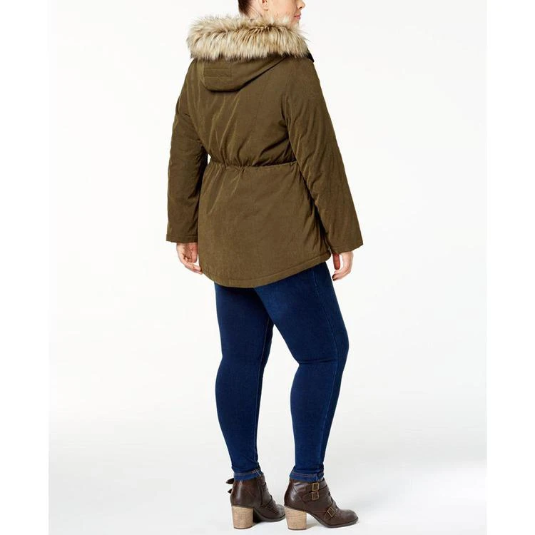 商品Nautica|Plus Size Faux-Fur-Trim Parka,价格¥973,第4张图片详细描述