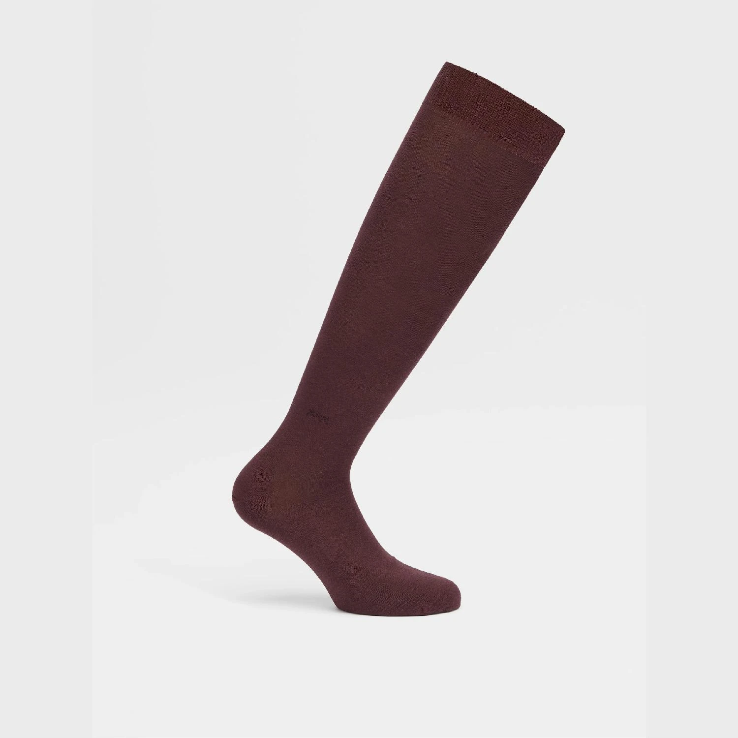 包邮包税【预售7天发货】 ZEGNA杰尼亚 23秋冬 男士 袜子 BURGUNDY LYOCELL BLEND EVERYDAY TRIPLE X MID CALF SOCKS N5V40-573-602 商品