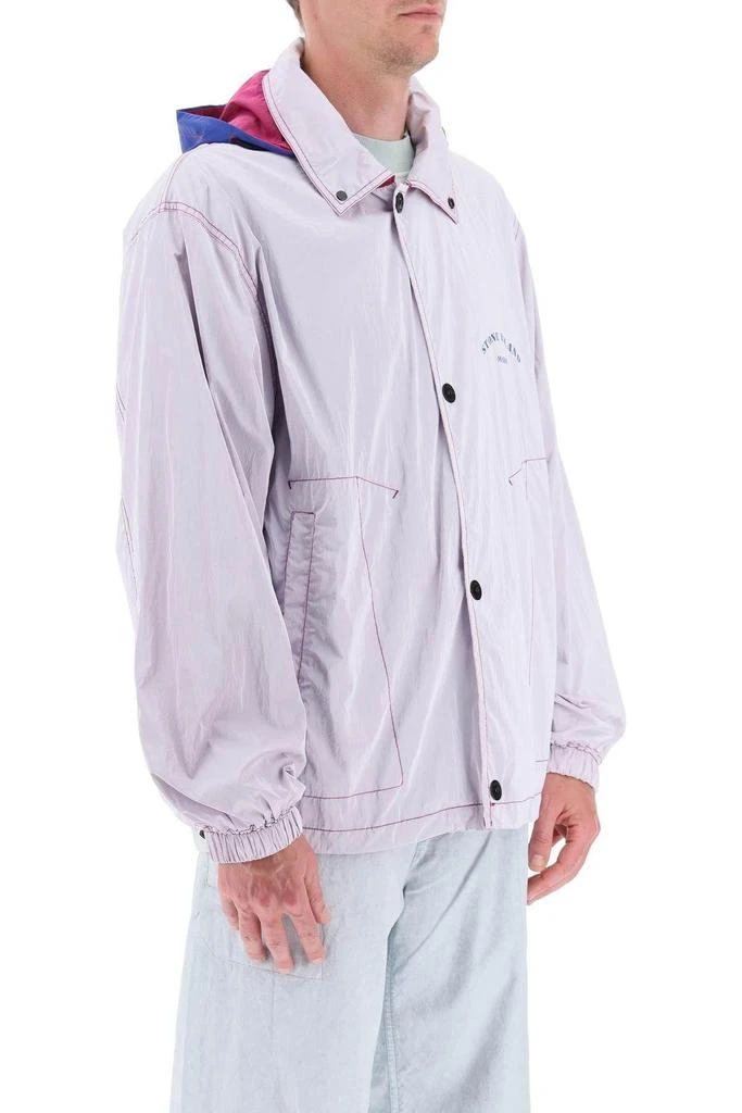 商品Stone Island|LIGHT WINDBREAKER IN RIP STOP PRISMATICO,价格¥2580,第3张图片详细描述