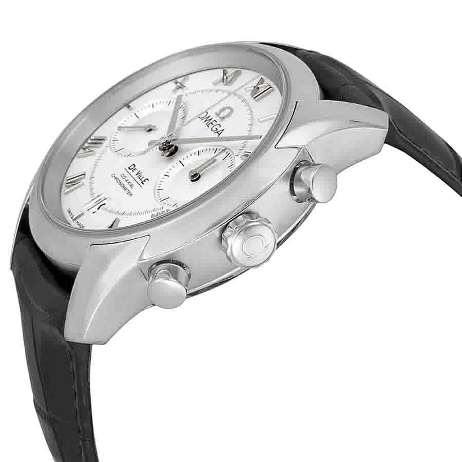 Omega De Ville White Dial Chronograph Mens Watch 431.13.42.51.02.001商品第2张图片规格展示