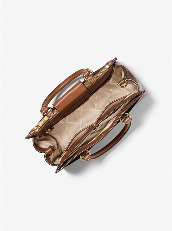 Everly Medium Saffiano Leather Satchel商品第2张图片规格展示