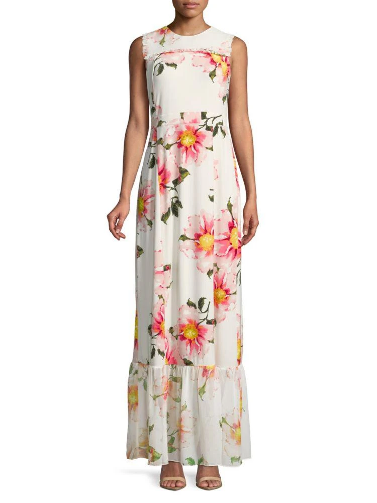 商品Karl Lagerfeld Paris|Floral Sleeveless Maxi Dress,价格¥487,第1张图片