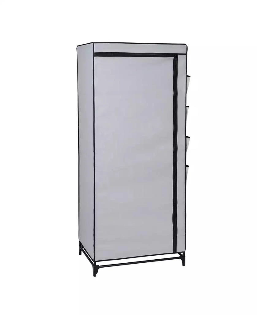 商品Honey Can Do|Wide Portable Wardrobe Closet with Cover and Side Pockets, 27",价格¥411,第4张图片详细描述