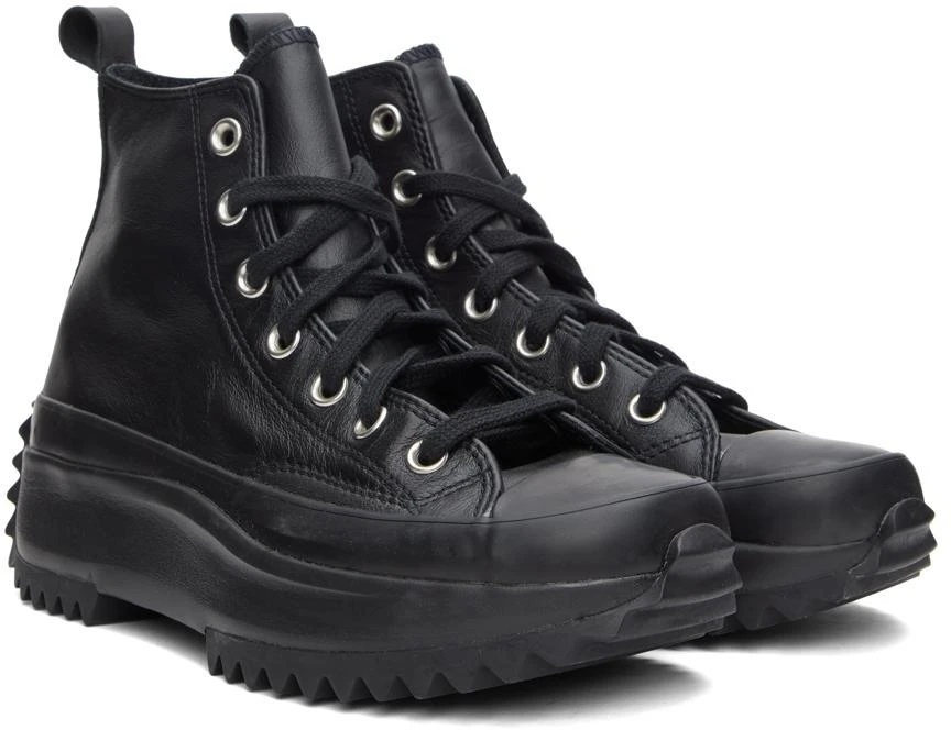 商品Converse|Black Leather Run Star Hike Hi Sneakers,价格¥850,第4张图片详细描述
