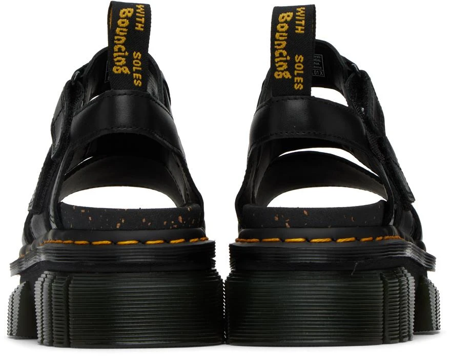 商品Dr. Martens|Black Ricki 3-Strap Flat Sandals,价格¥700,第2张图片详细描述