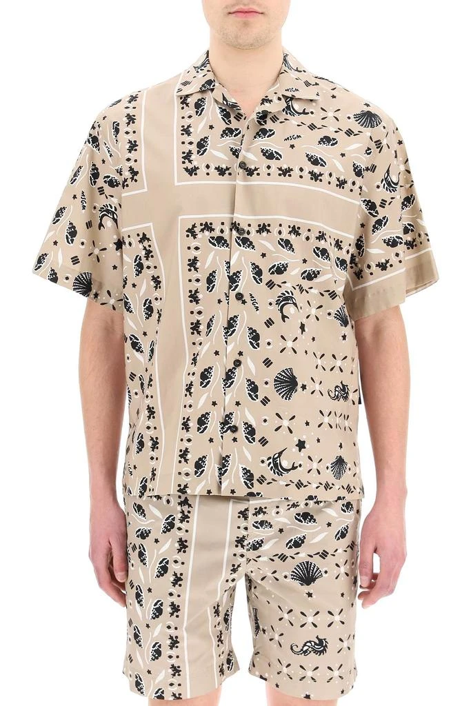 商品MSGM|MSGM Bandana Print Shirt,价格¥1999,第2张图片详细描述