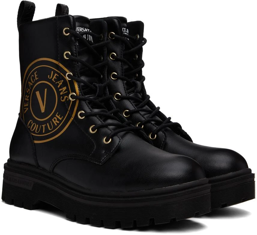 商品Versace|Black Syrius Boots,价格¥2535,第4张图片详细描述