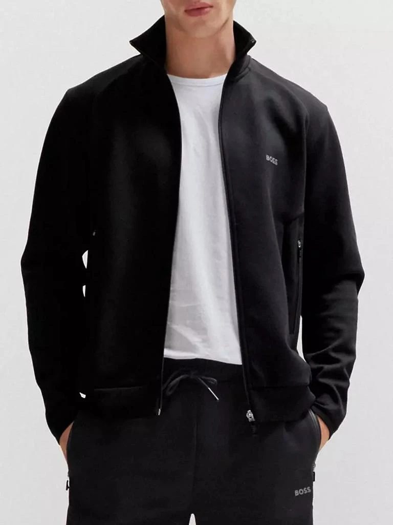 商品Hugo Boss|Zip-Up Sweatshirt with Logo Print,价格¥1681,第2张图片详细描述