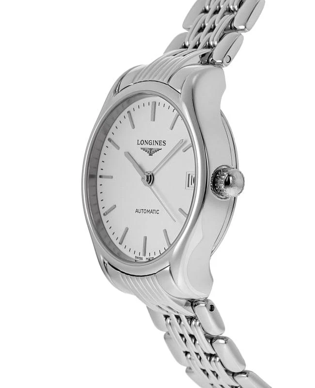 商品Longines|女式 浪琴 Lyre 自动白色表盘钢质女士手表 L4.361.4.12.6,价格¥5921,第3张图片详细描述