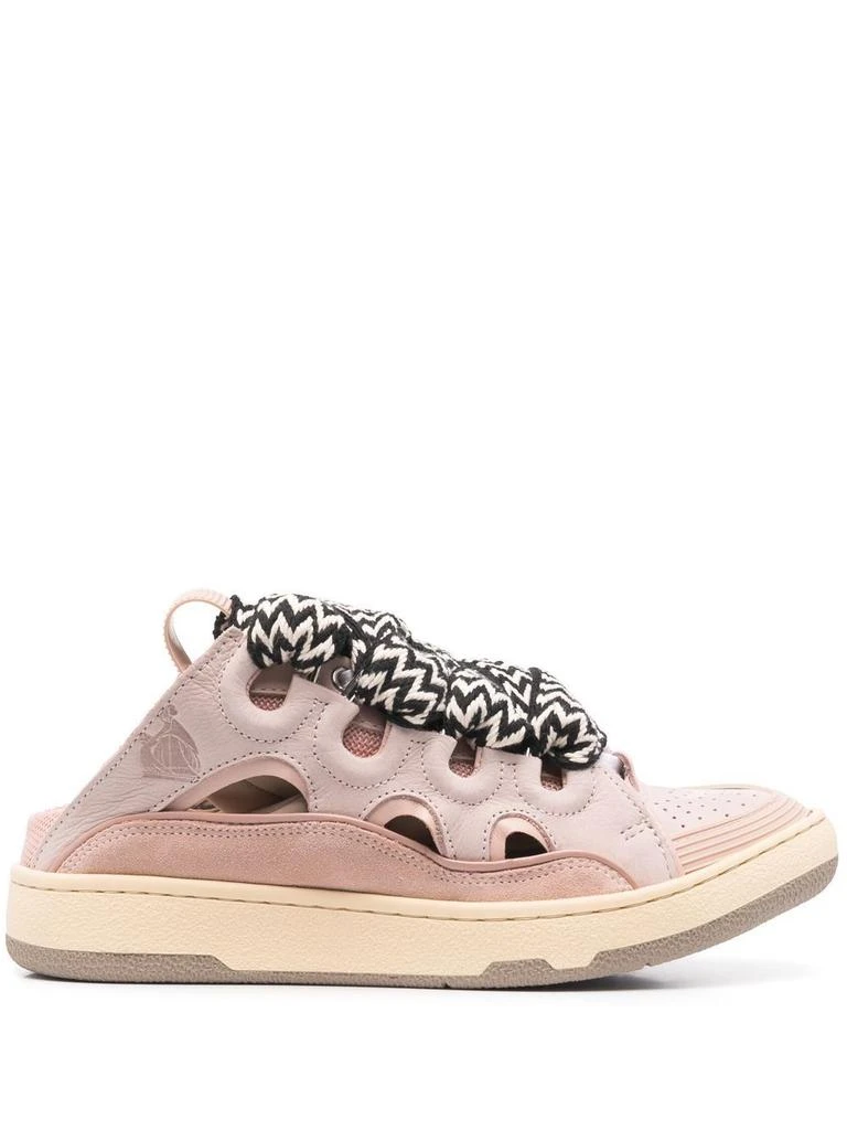 商品Lanvin|Lanvin women's pink leather sneakers,价格¥6144,第1张图片