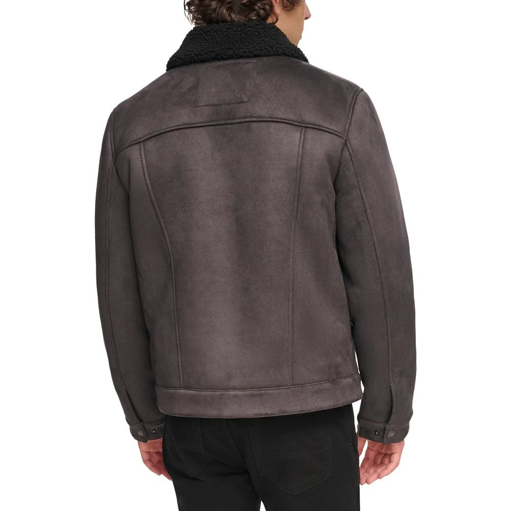 商品Levi's|Men's Relaxed-Fit Faux-Shearling Trucker Jacket,价格¥884,第2张图片详细描述