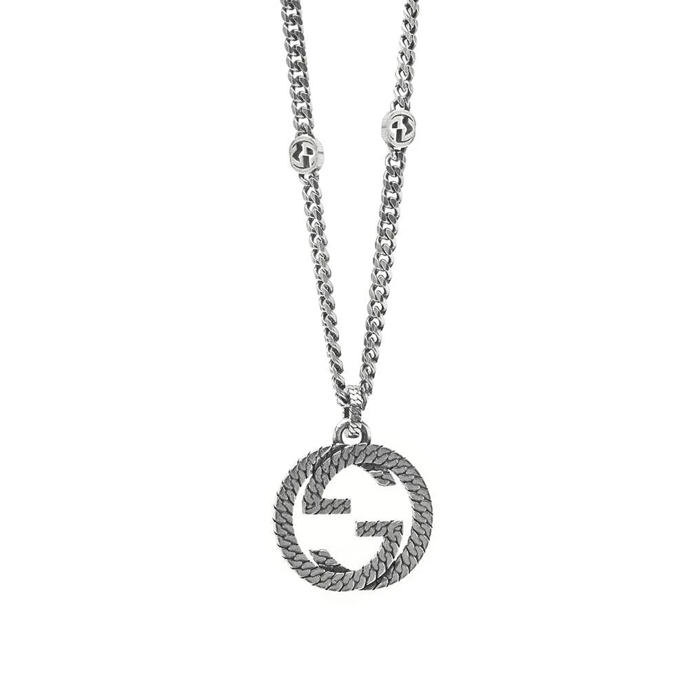 商品Gucci|Gucci Gucci Interlocking G Pendant Necklace,价格¥1938,第2张图片详细描述