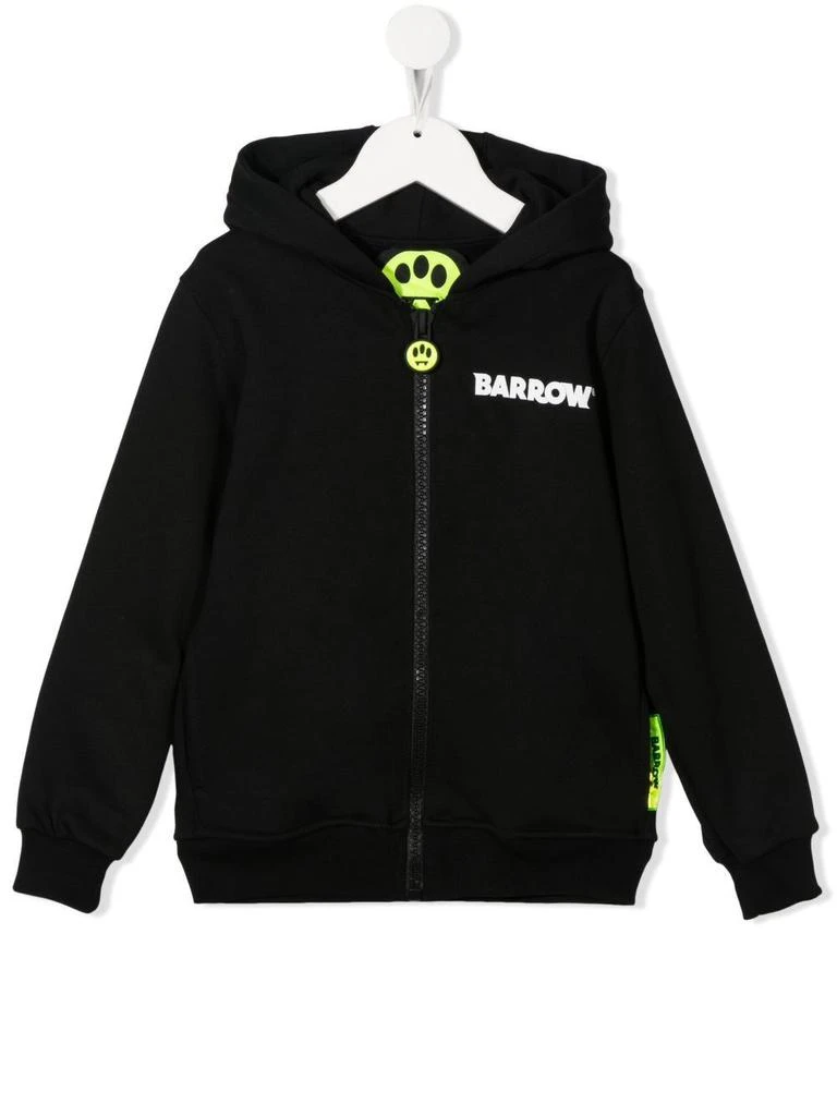 商品BARROW KIDS|Zippered hoodie with logo print,价格¥516,第1张图片