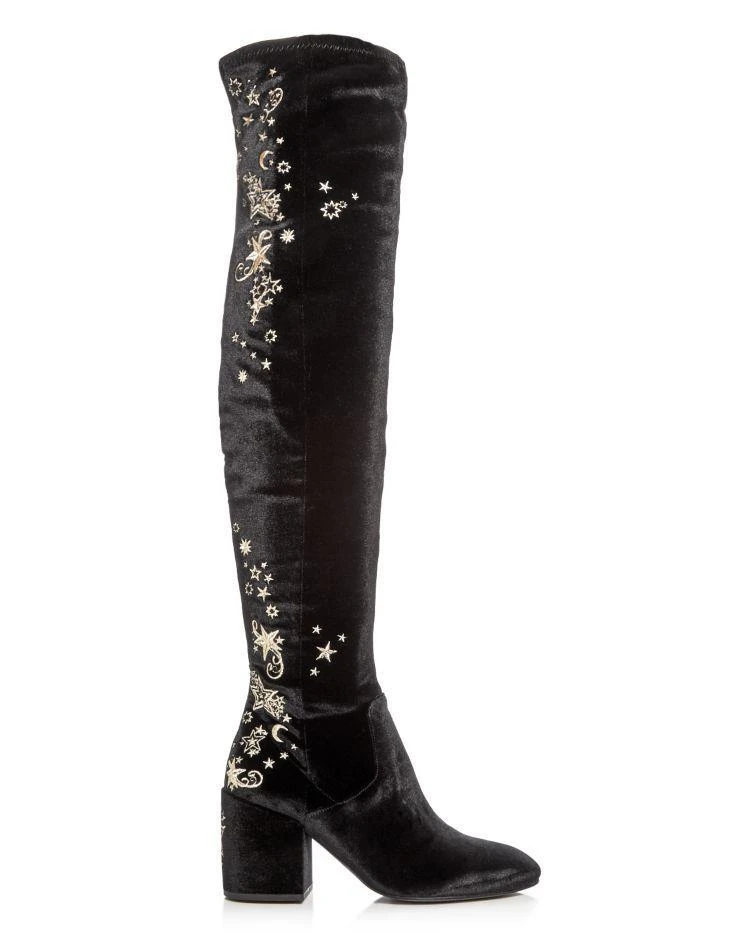 商品Ash|Women's Eros Embellished Velvet Over-the-Knee Boots,价格¥1802,第2张图片详细描述