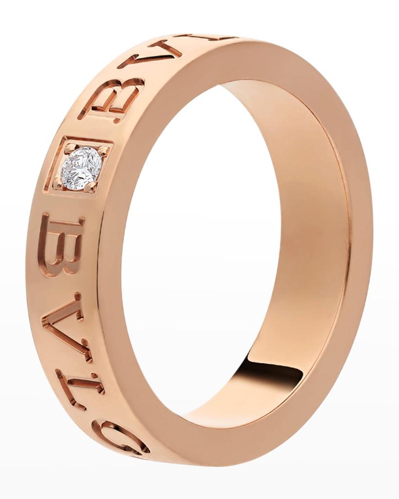 Unisex BVLGARI BVLGARI Pink Gold Band Ring, Size 53商品第1张图片规格展示