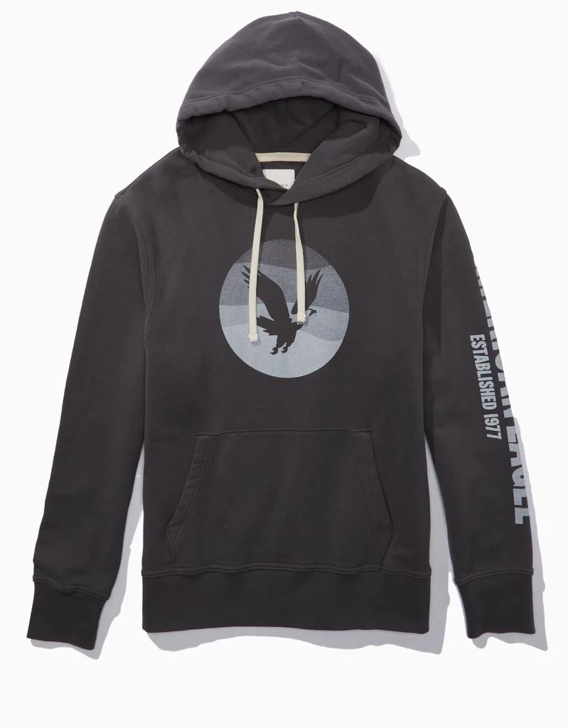 商品AE|AE Bonfire Fleece Graphic Hoodie,价格¥137,第5张图片详细描述