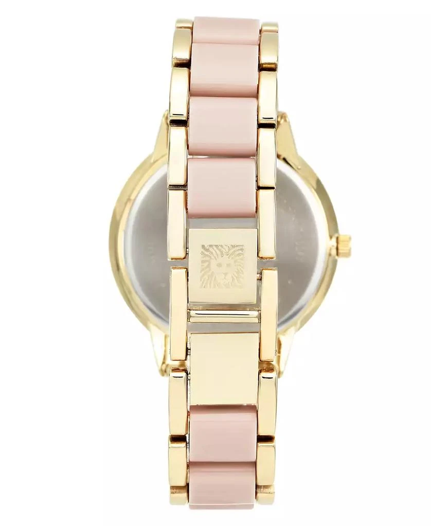 商品Anne Klein|Women's Gold-Tone Blush Link Bracelet Watch 37mm,价格¥492,第2张图片详细描述