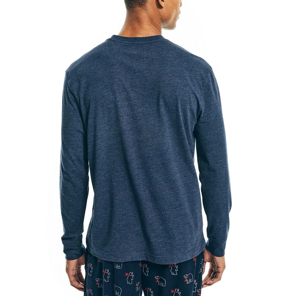 商品Nautica|Men's Relaxed-Fit Long-Sleeve Pajama T-Shirt,价格¥296,第2张图片详细描述