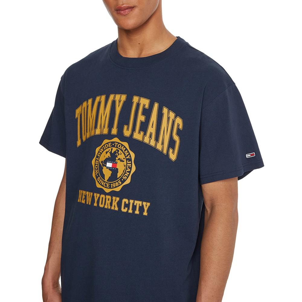 Men's College Logo Short Sleeve T-shirt商品第5张图片规格展示