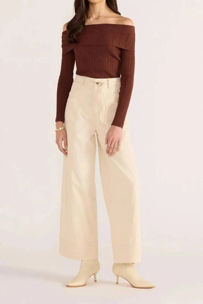 商品MINKPINK|Minkpink - Jane Drill Straight Leg Pant,价格¥590,第1张图片