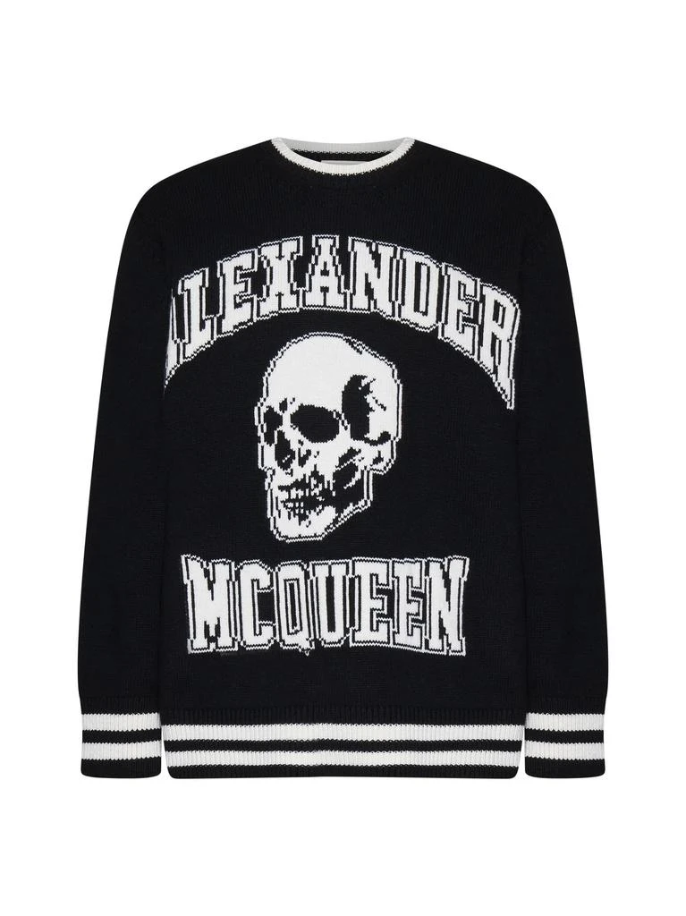 商品Alexander McQueen|Black Pullover With Skull Logo Inlay,价格¥4233,第1张图片