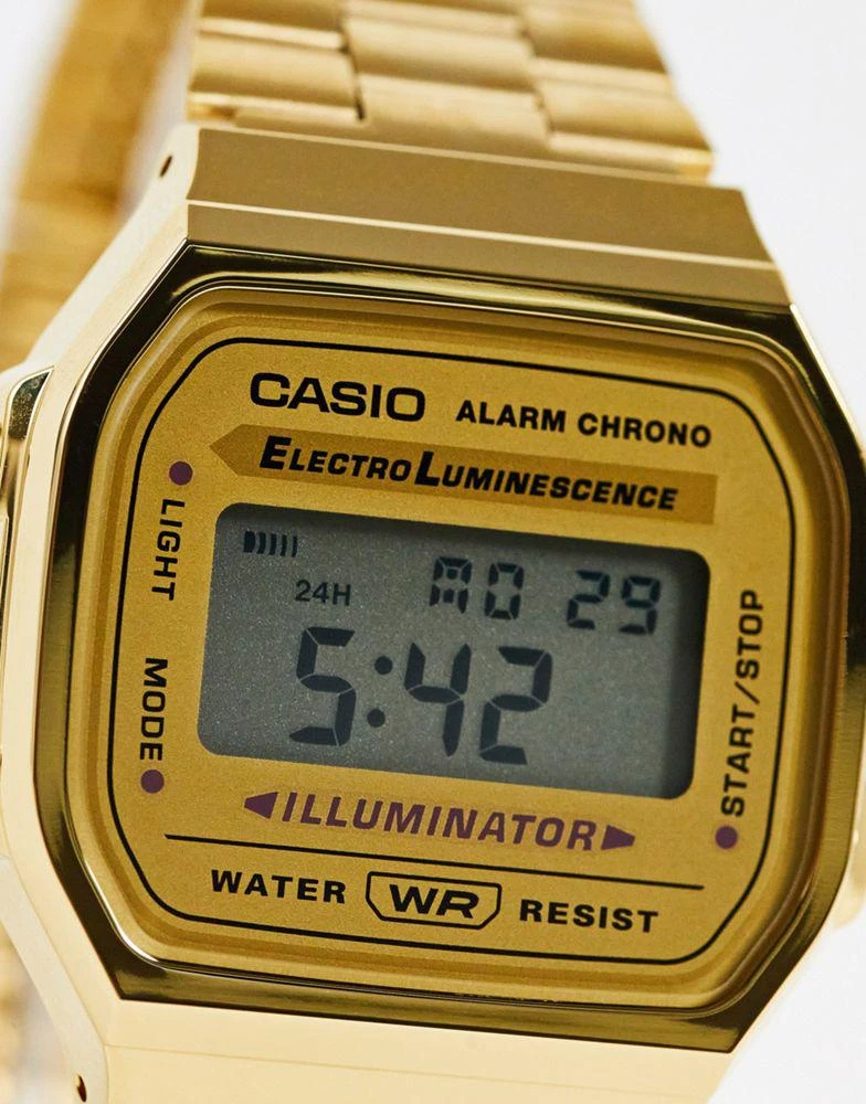 商品Casio|Casio A168WG-9EF gold plated digital watch,价格¥479,第2张图片详细描述