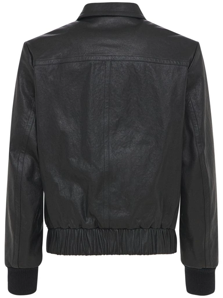 商品Gucci|Leather Bomber Jacket,价格¥31483,第4张图片详细描述