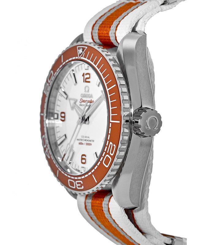 Omega Seamaster Planet Ocean 600M Chronometer 43.5mm White Dial Nato Strap Men's Watch 215.32.44.21.04.001商品第3张图片规格展示