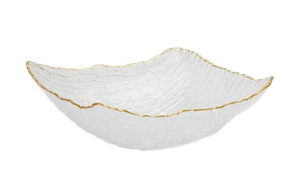 商品Classic Touch Decor|Set of 4 Glass Square Soup Bowls with Gold Rim,价格¥555,第1张图片