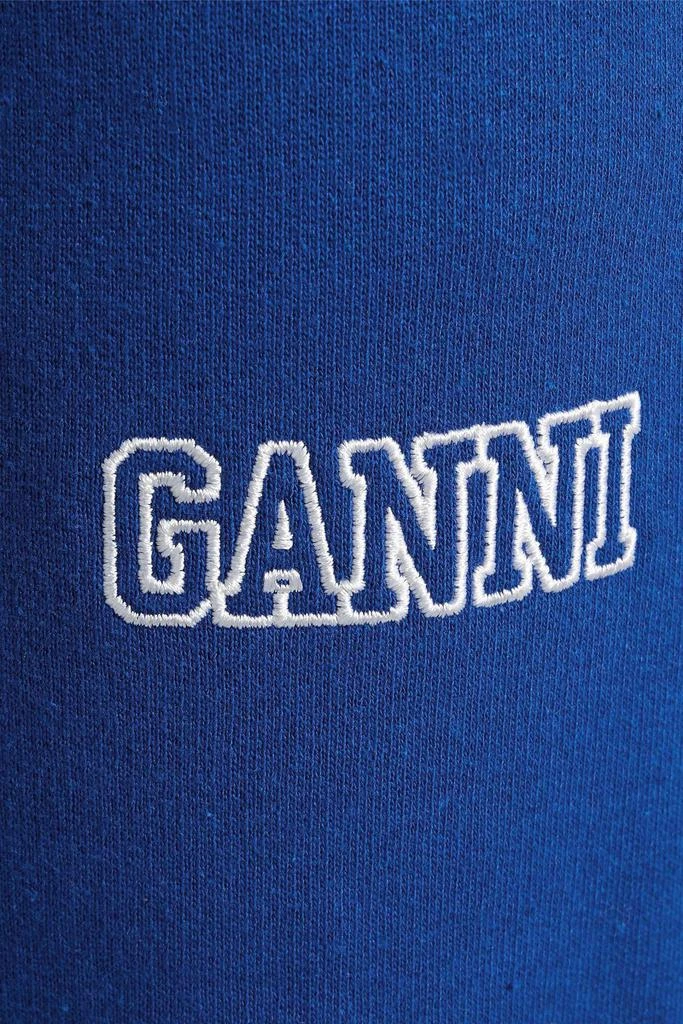 商品Ganni|Embroidered French cotton-blend terry track pants,价格¥375-¥495,第4张图片详细描述