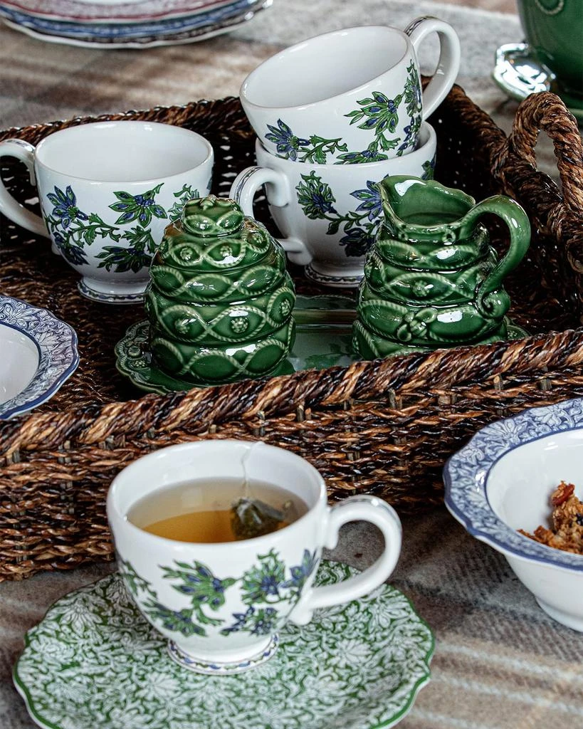 商品VERONICA BEARD|Jardins du Monde Green Creamer & Sugar Set,价格¥1166,第3张图片详细描述