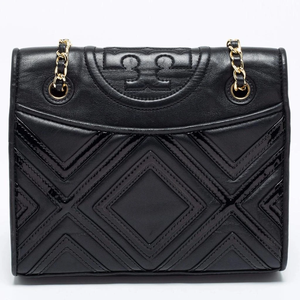 商品[二手商品] Tory Burch|Tory Burch Black Leather Medium Fleming Shoulder Bag,价格¥2497,第5张图片详细描述