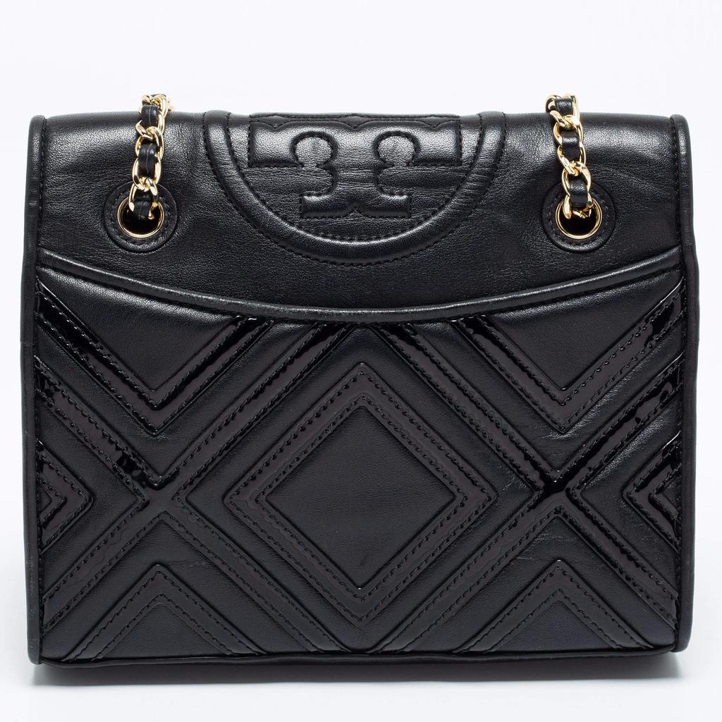 商品[二手商品] Tory Burch|Tory Burch Black Leather Medium Fleming Shoulder Bag,价格¥3043,第7张图片详细描述