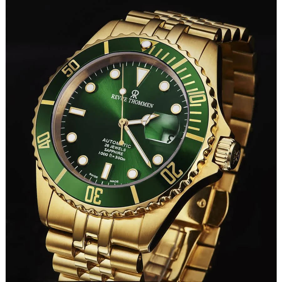 商品Revue Thommen|Diver Automatic Green Dial Men's Watch 17571.2214,价格¥7102,第2张图片详细描述