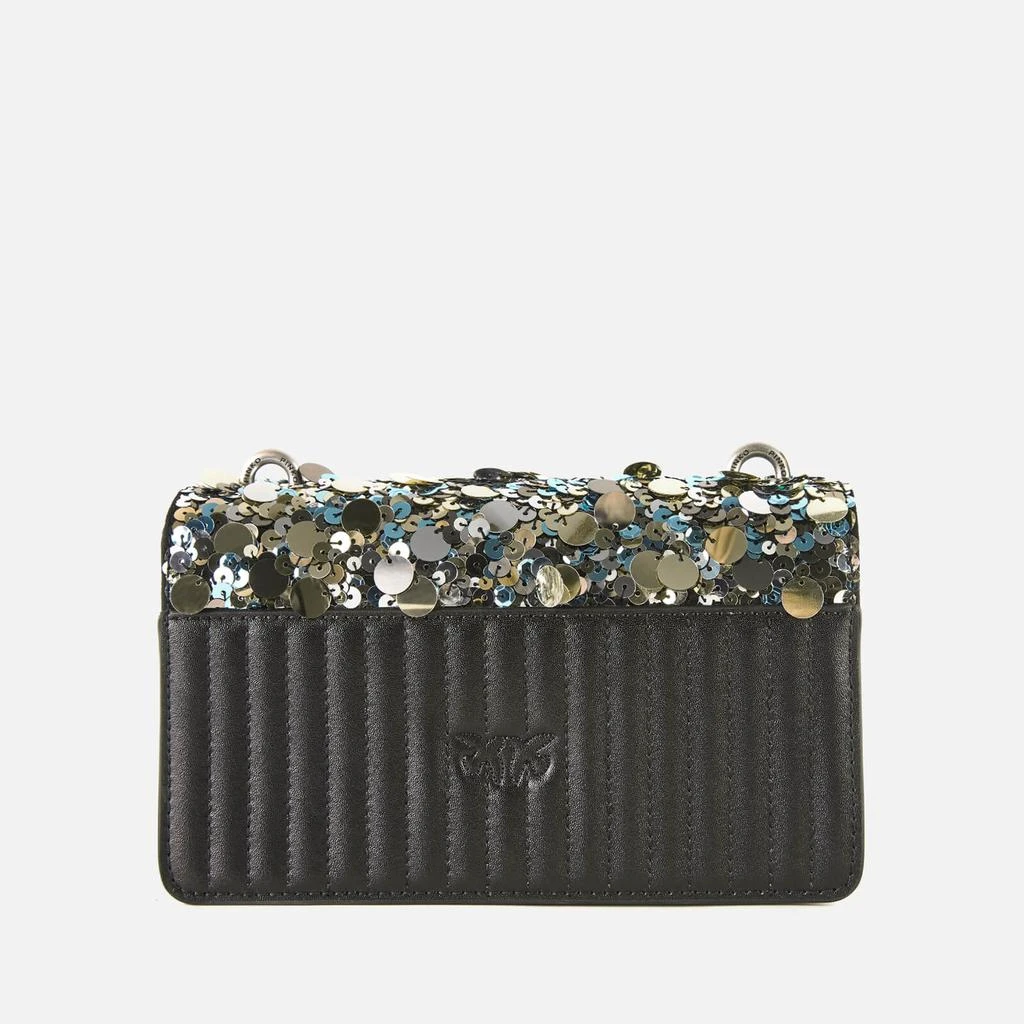 商品PINKO|Pinko Women's Mini Love Paillettes Bag - Antracite,价格¥3266,第2张图片详细描述