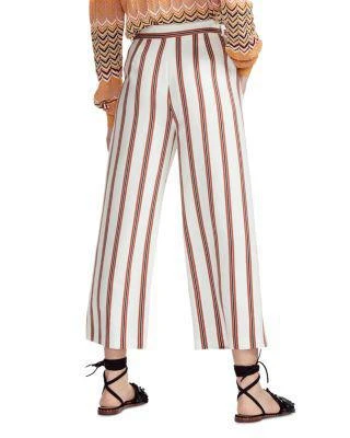 商品Maje|Pomala Striped Cropped Wide-Leg Pants 休闲宽裤,价格¥875,第2张图片详细描述