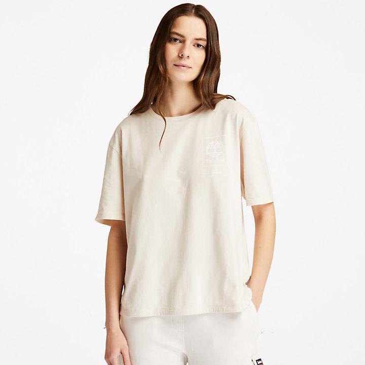 商品Timberland|Organic Cotton Utility T-shirt for Women in White,价格¥219,第1张图片