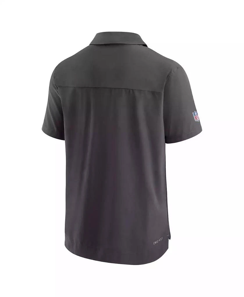 商品NIKE|Men's Black Baltimore Ravens Sideline Lockup Performance Polo Shirt,价格¥458,第2张图片详细描述