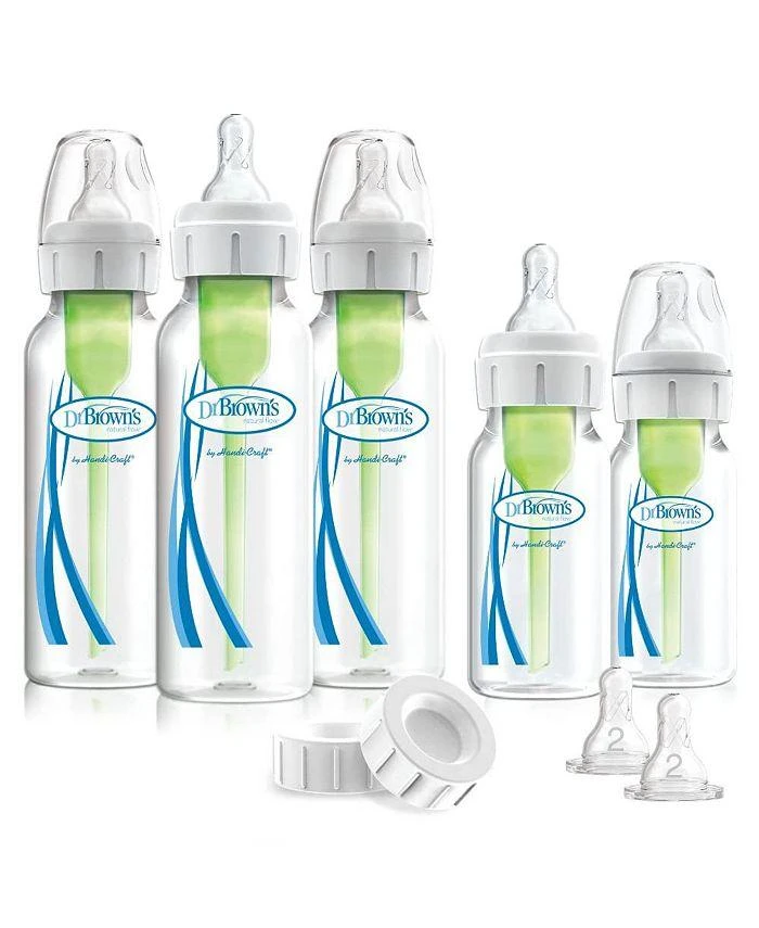 商品Dr. Brown's|Anti-Colic Options+ Baby Bottle Newborn Feeding Set, 17 Pieces,价格¥247,第1张图片