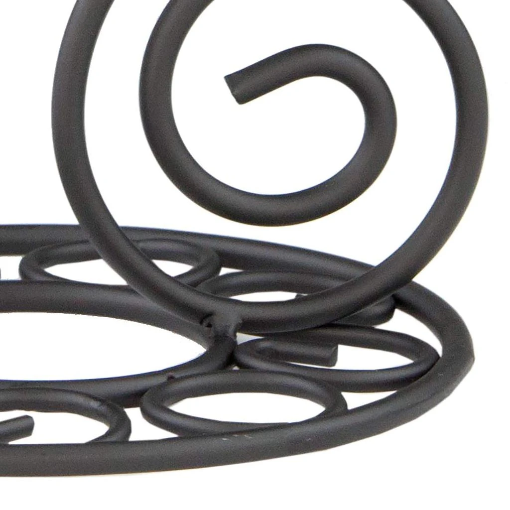 Home Basics Scroll Collection Steel Banana Tree, Black 商品